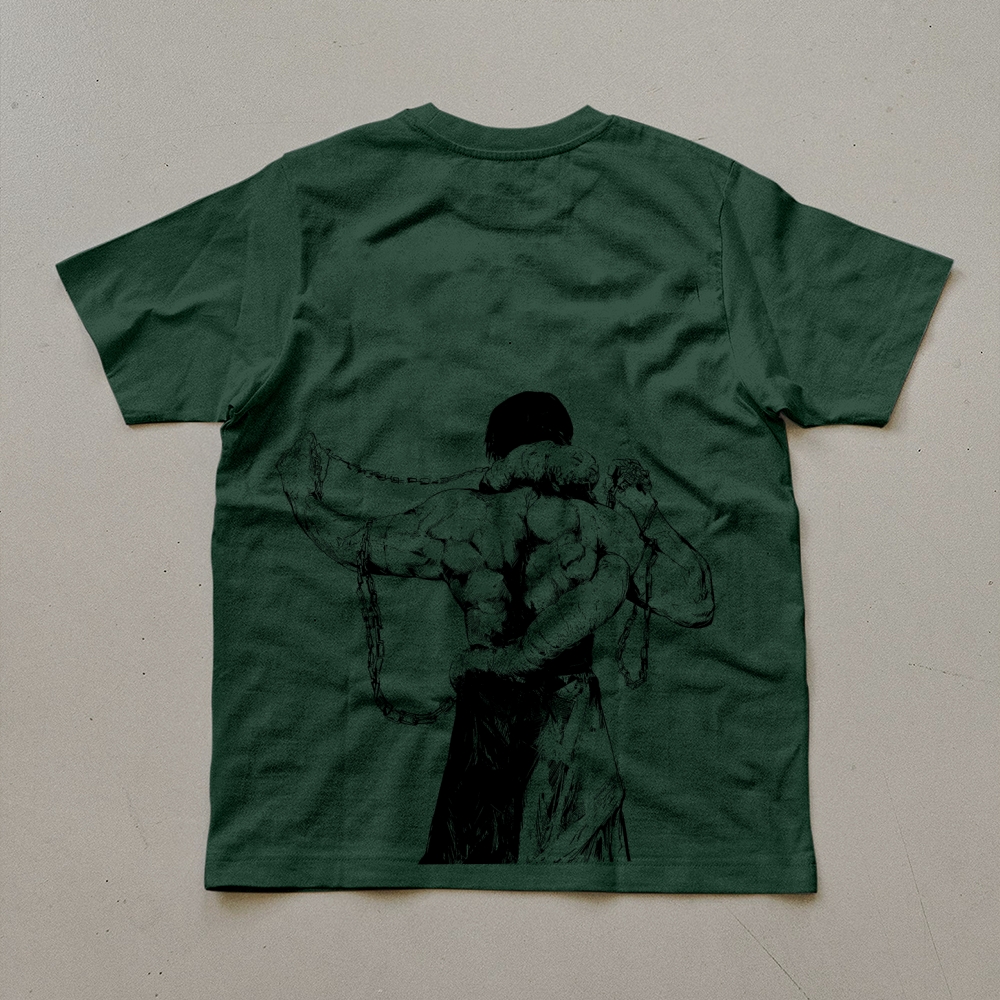 Unisex Oversized Anime Print T-Shirt-AnimeClothe