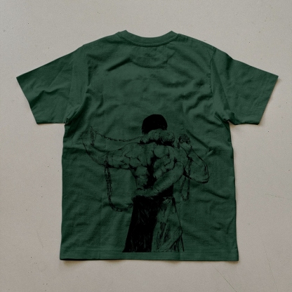 Unisex Oversized Anime Print T-Shirt-AnimeClothe