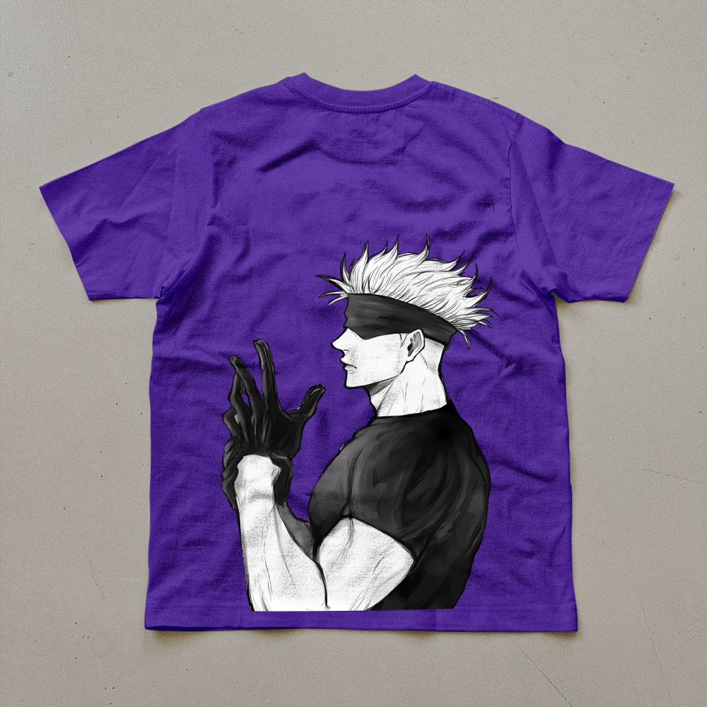 Unisex Oversized Anime Print T-Shirt-AnimeClothe
