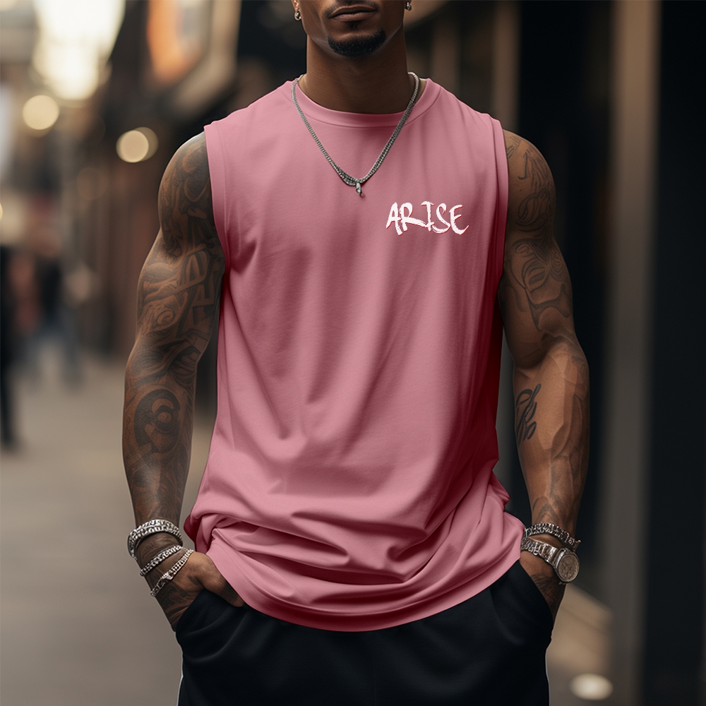 Oversized Anime Print Gym Tank Top-AnimeClothe