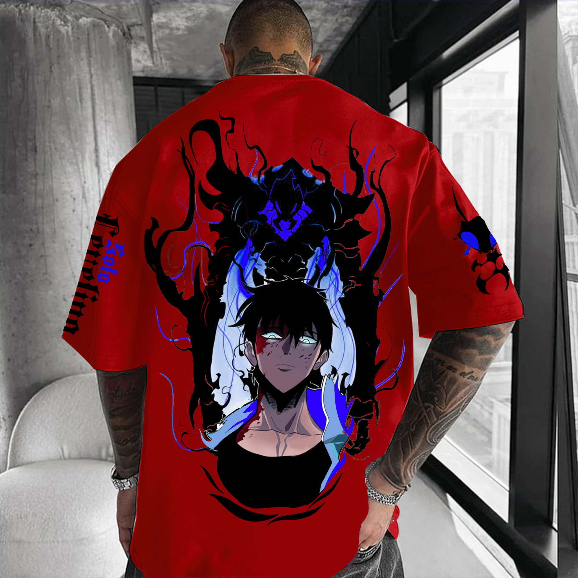 Unisex   'Solo Leveling' Anime Inspired Vintage T-Shirt-AnimeClothe