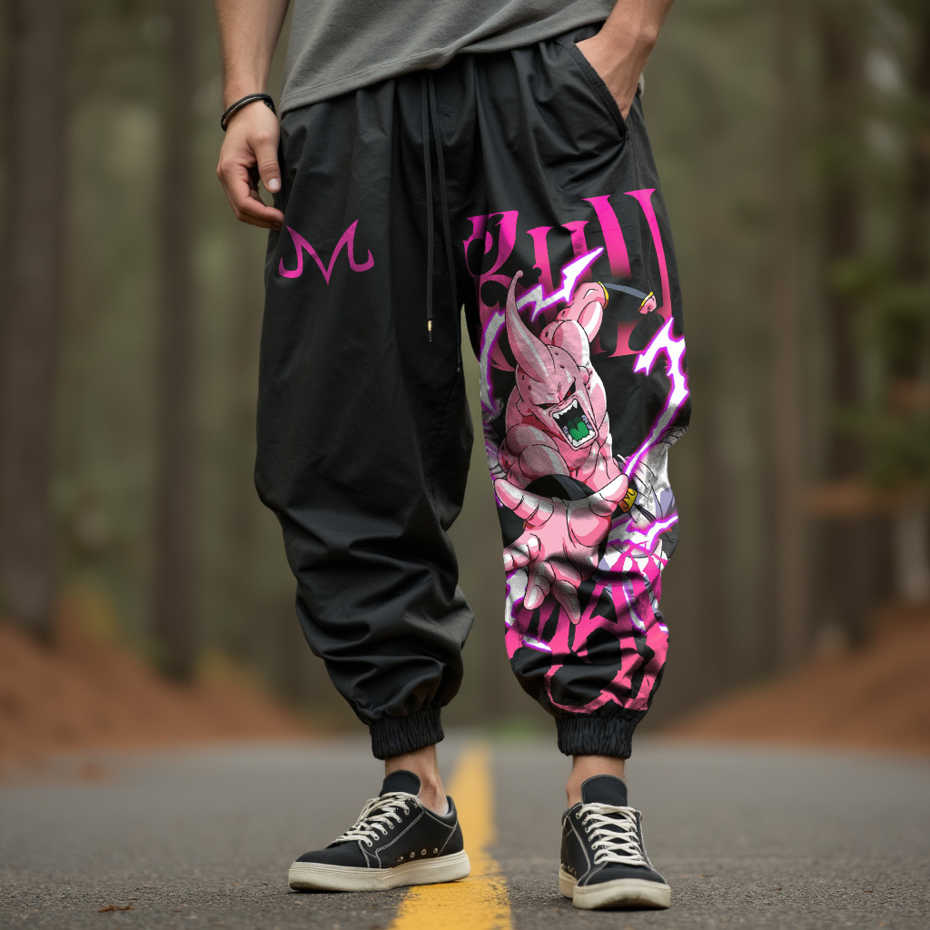 Men's Casual Anime Pencil Pants-AnimeClothe