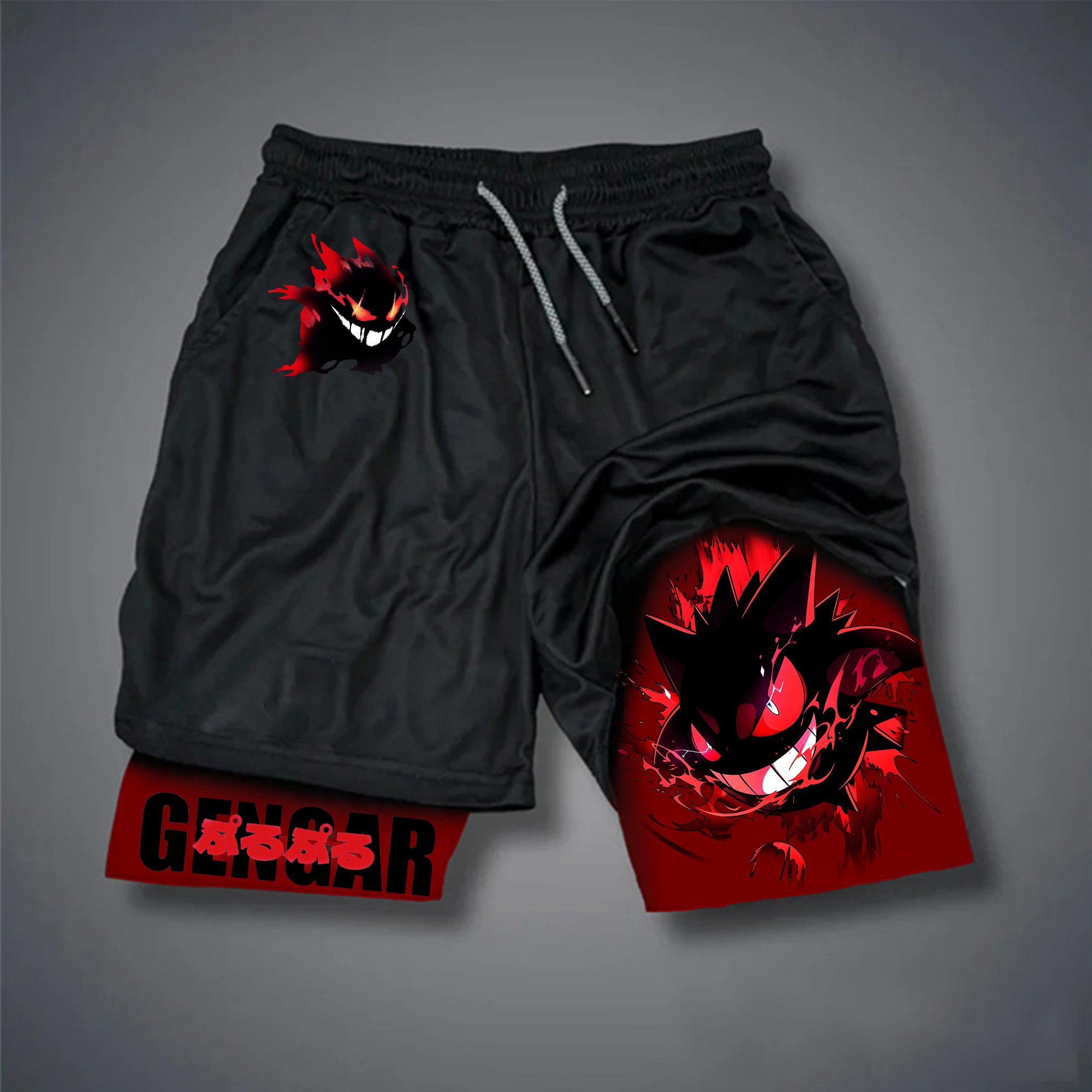 Unisex Casual Anime Streetwear Shorts-AnimeClothe