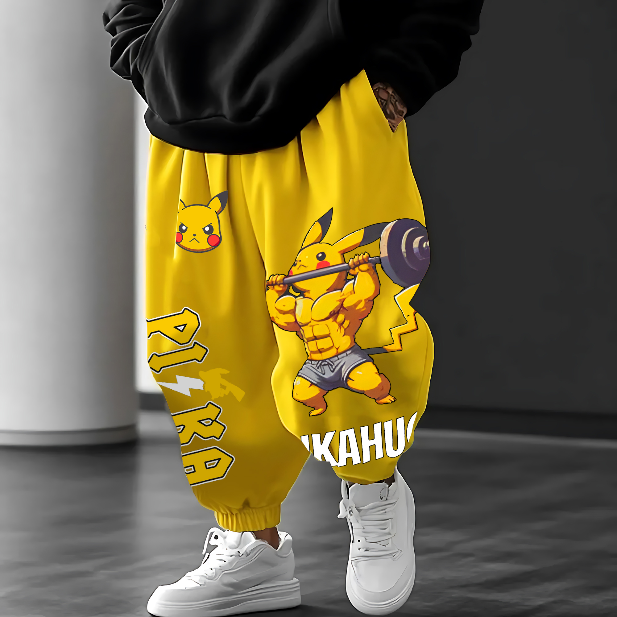 Unisex   Casual Anime Streetwear Pants-AnimeClothe