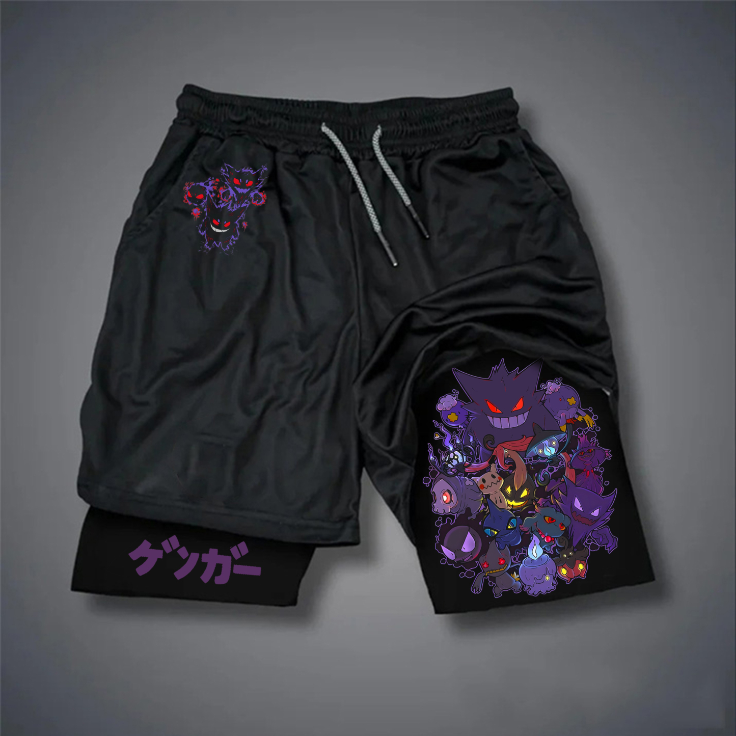 Unisex Casual Anime Streetwear Shorts-AnimeClothe