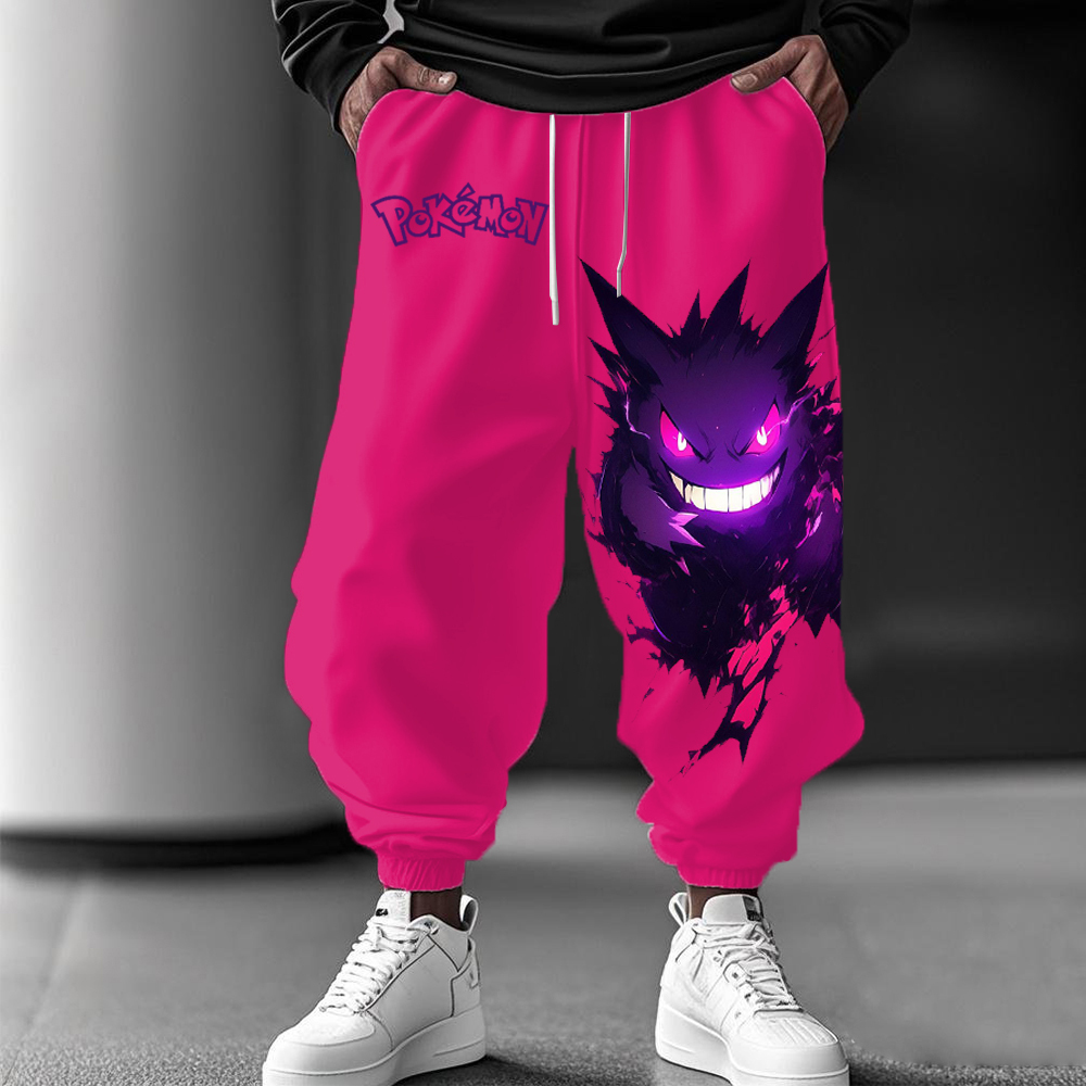 print casual trousers-AnimeClothe