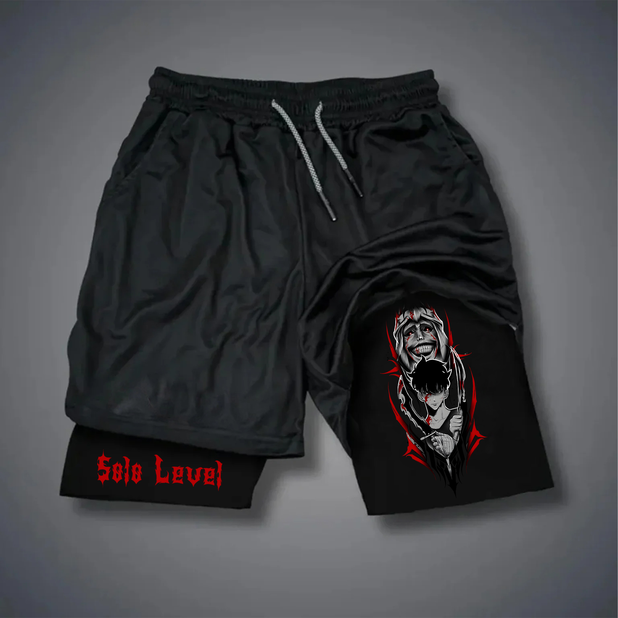 Unisex Casual Anime Streetwear Shorts-AnimeClothe