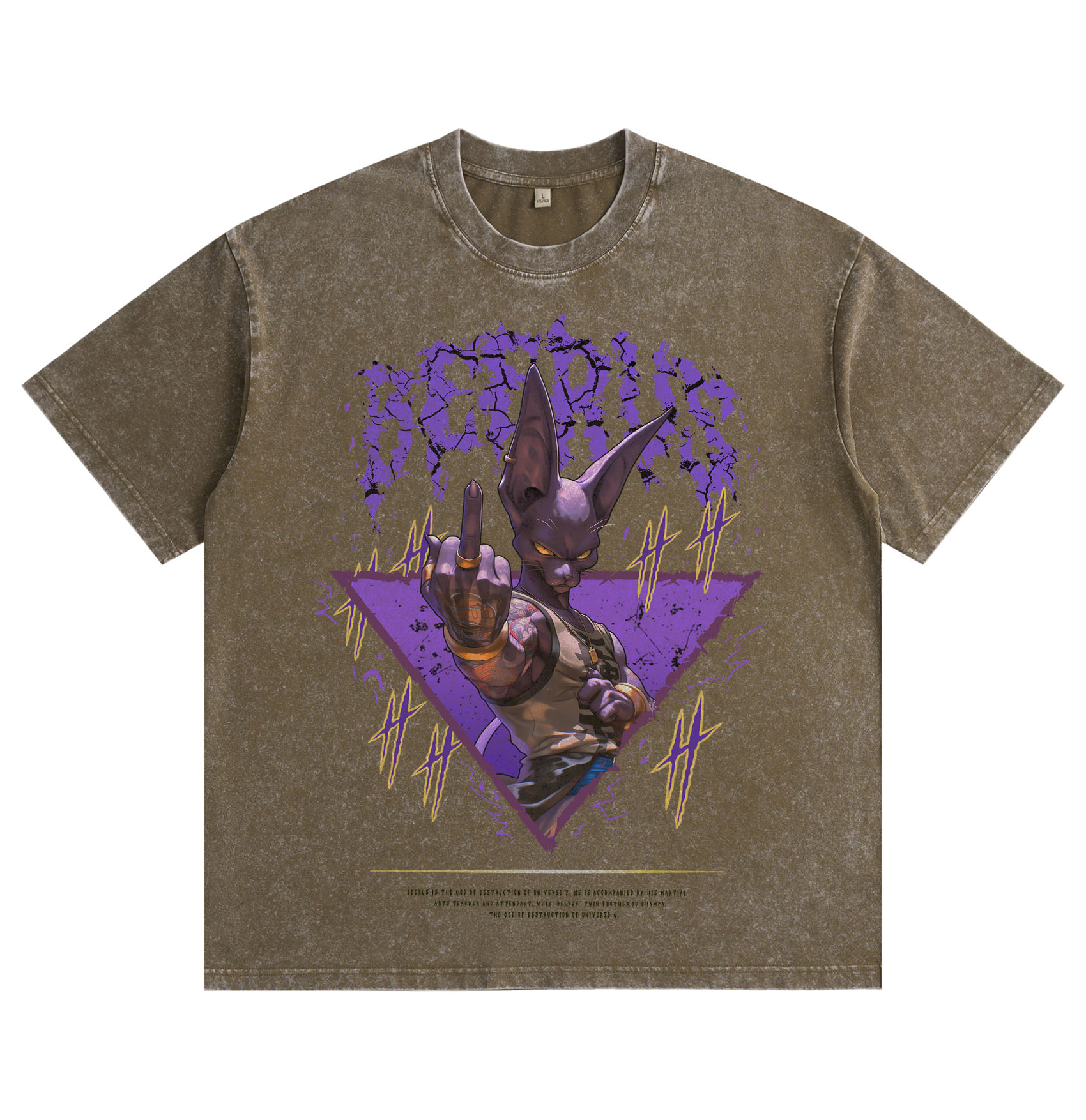 Dragon Ball Beerus Washed T-shirt