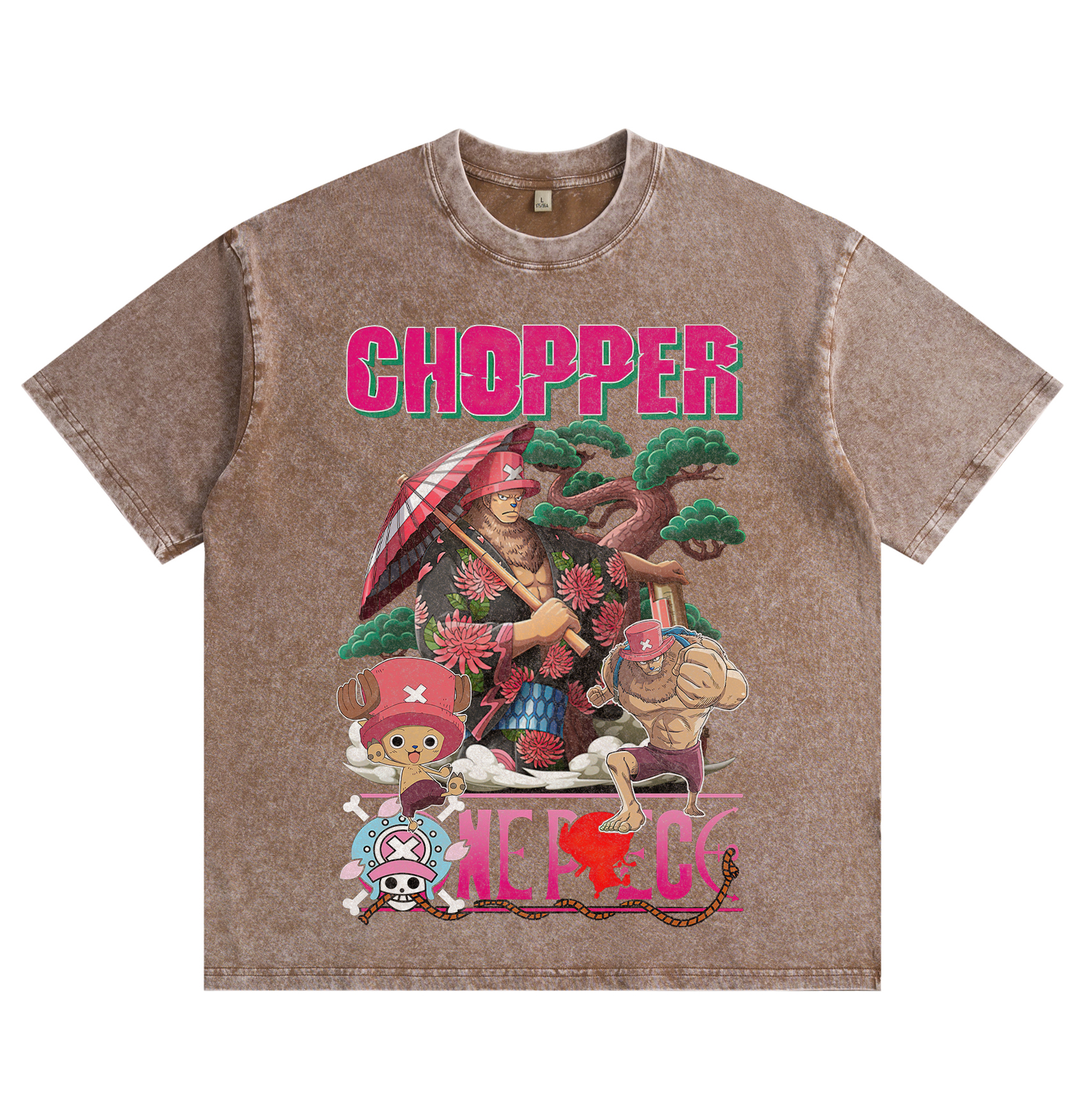 One Piece Tony Tony Chopper Washed T-shirt