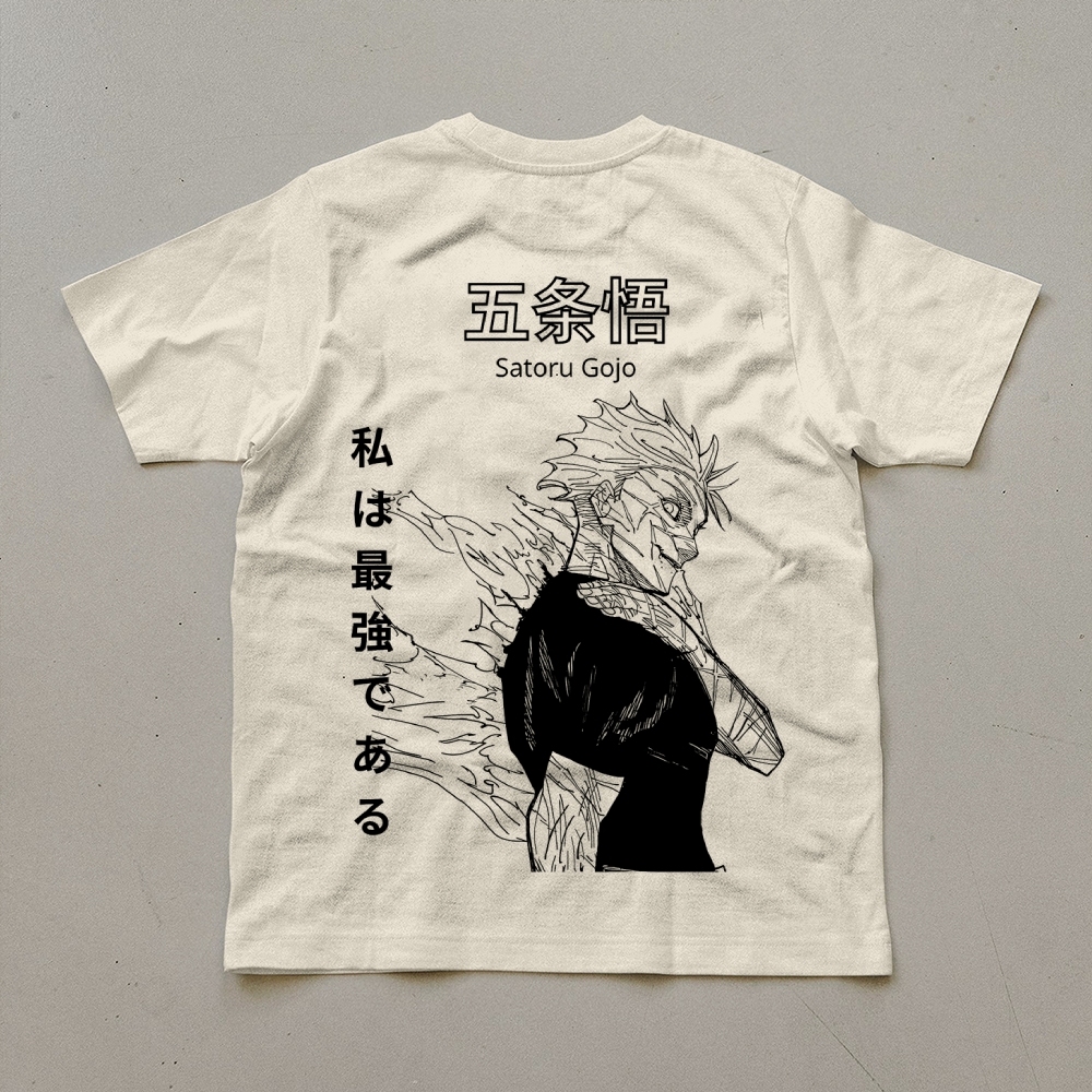 Unisex Oversized Anime Print T-Shirt-AnimeClothe