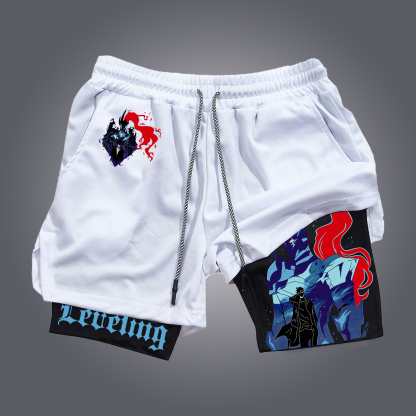 Unisex  ' Solo Leveling '  Casual Anime Streetwear Shorts-AnimeClothe