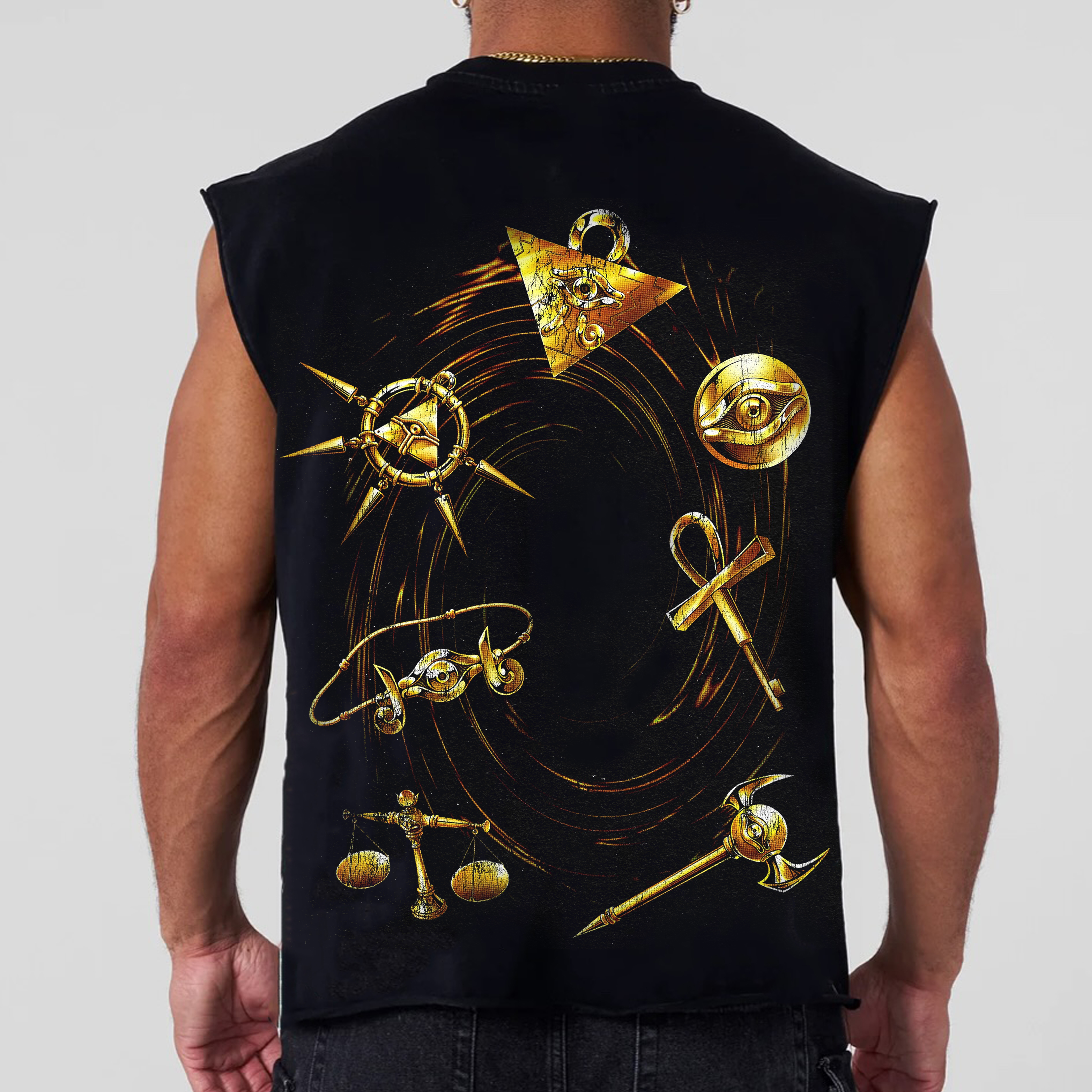Unisex "Yu-Gi-Oh!" game and anime pattern printed vest-AnimeClothe