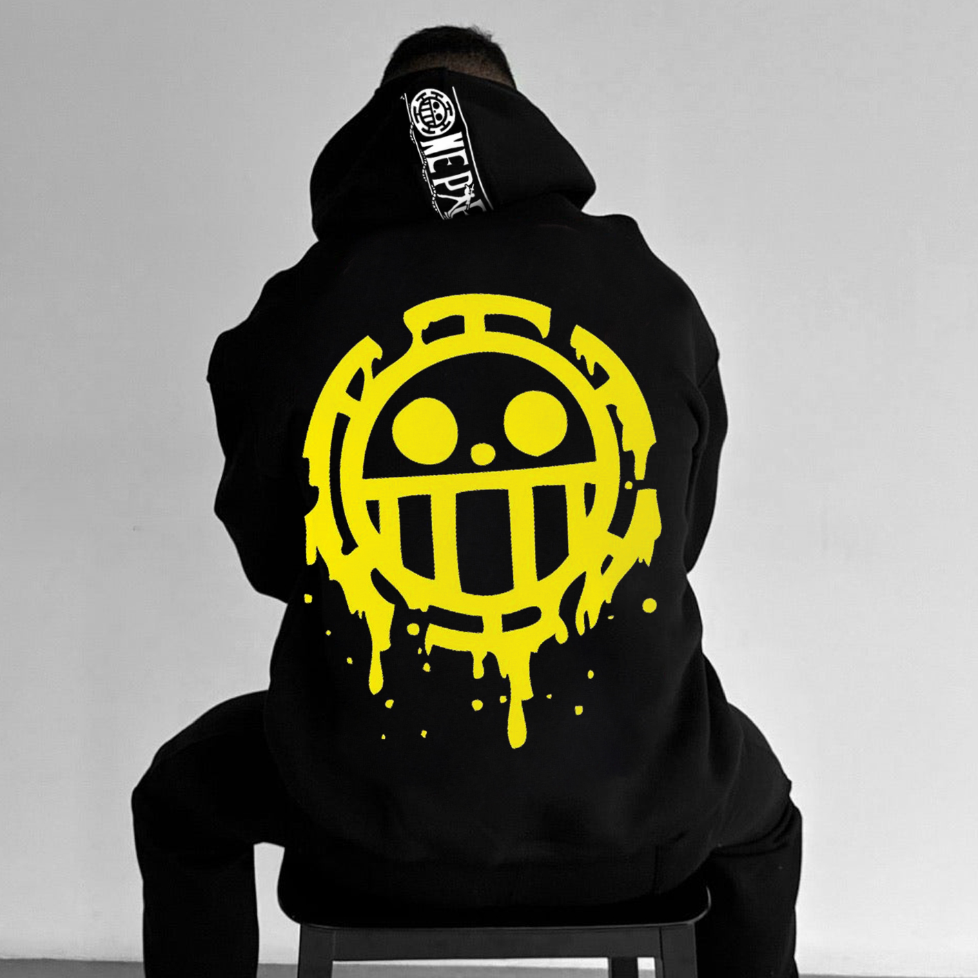 Oversize "anime Print" Print Hoodie-AnimeClothe