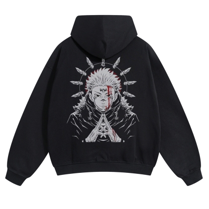 Unisex Casual Anime Print Hoodie-AnimeClothe