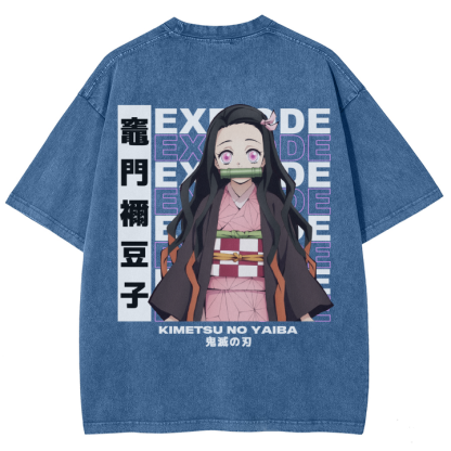 Unisex Anime Inspired Vintage T-Shirt