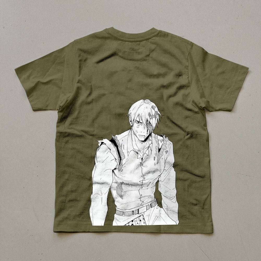 Unisex Oversized Anime Print T-Shirt-AnimeClothe