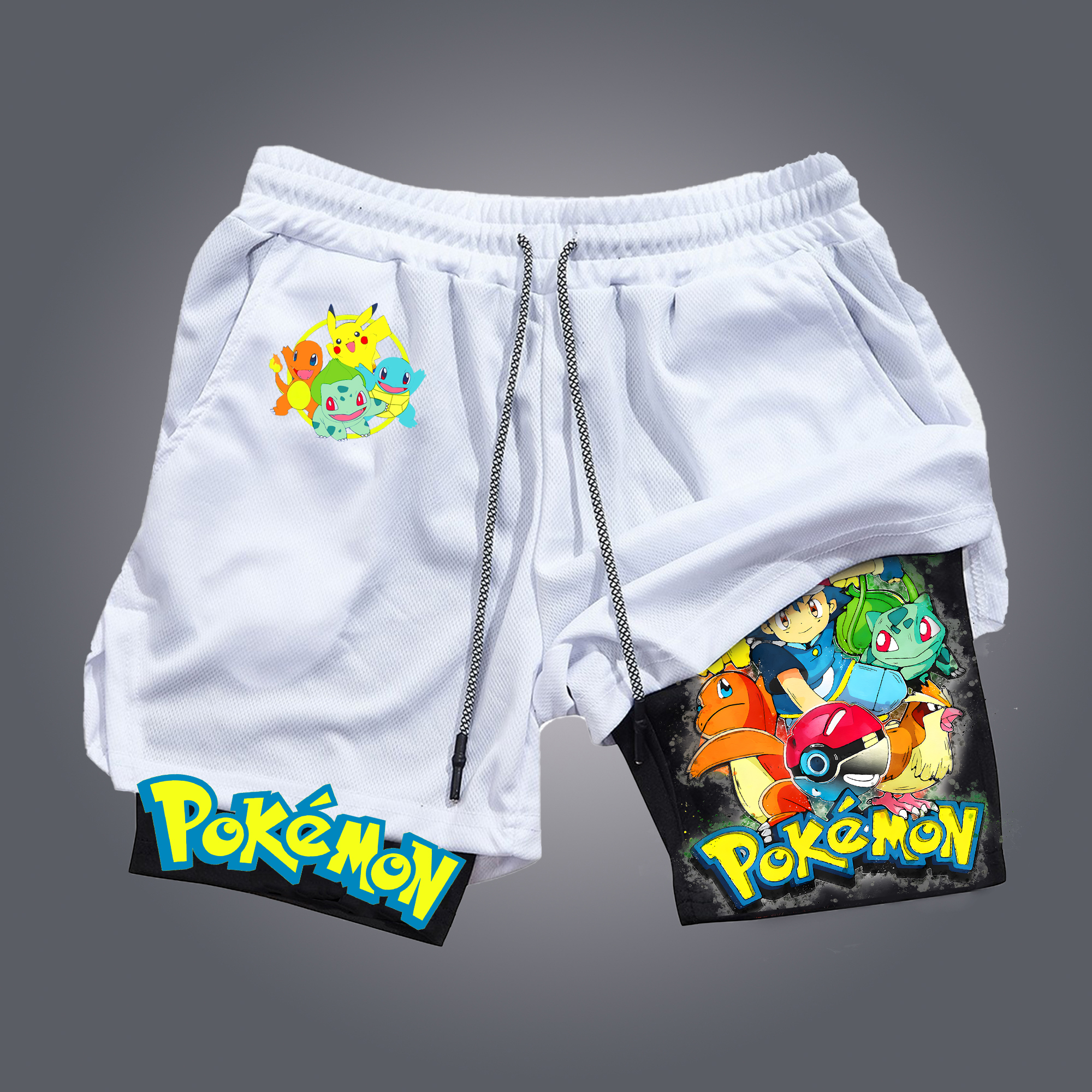 Unisex Casual Anime Streetwear Shorts-AnimeClothe