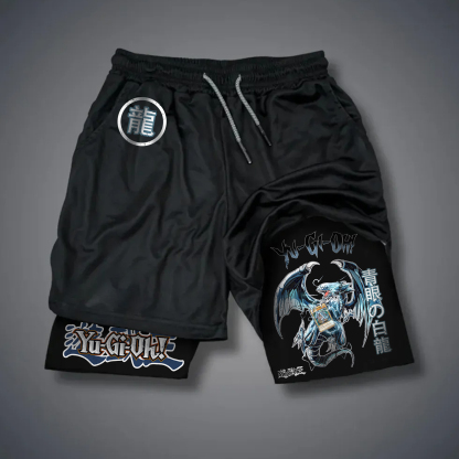 Unisex Anime Style Retro Shorts-AnimeClothe