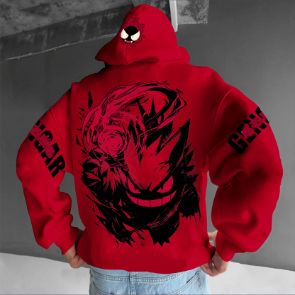 Unisex Anime Graphic Streetwear Vintage Hoodie-AnimeClothe