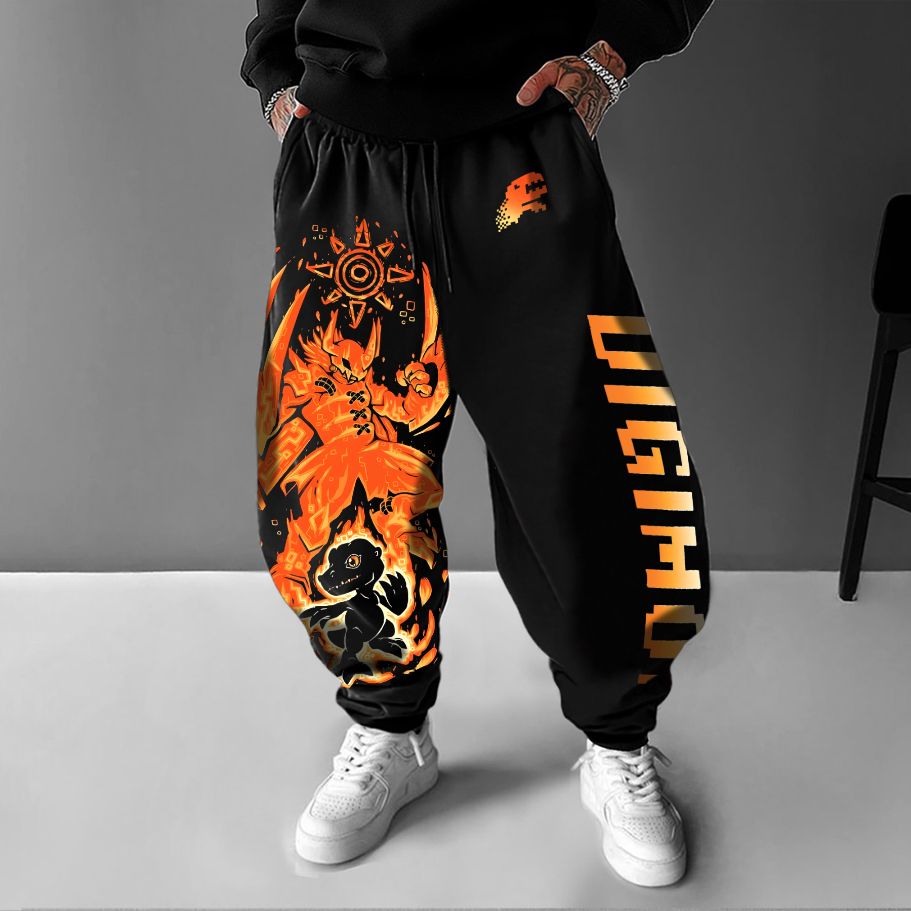 Unisex Casual Anime Streetwear Pants-AnimeClothe