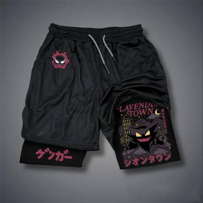 Unisex Casual Anime Streetwear Shorts-AnimeClothe