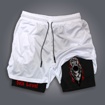 Unisex Casual Anime Streetwear Shorts-AnimeClothe