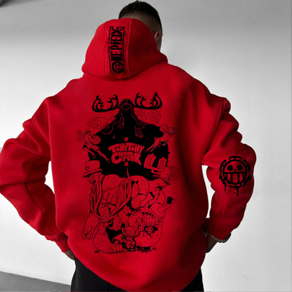 Unisex Anime Graphic Streetwear Vintage Hoodie-AnimeClothe