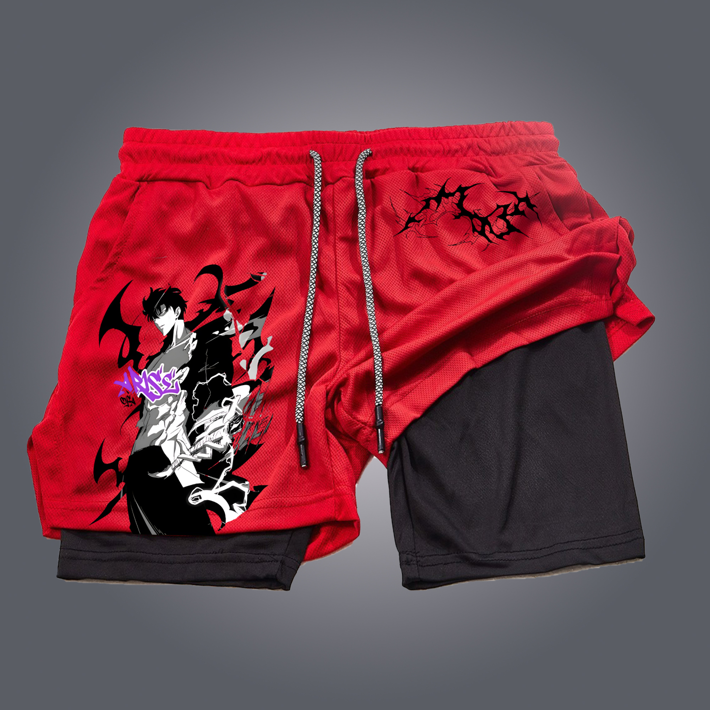 Unisex Casual Anime Streetwear Shorts-AnimeClothe