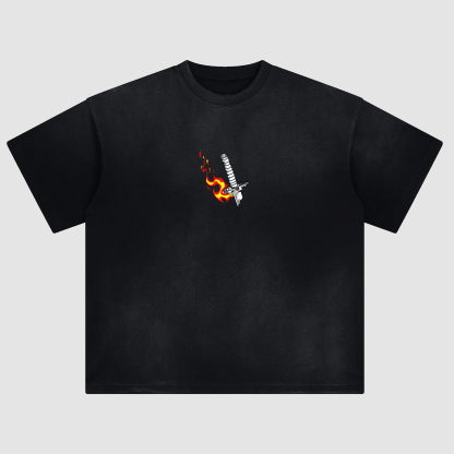 Unisex Fit ANIME Washed T-Shirt