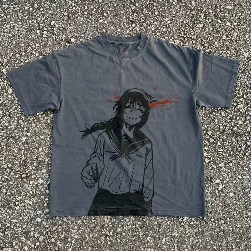 VINTAGE TEE丨Toji & Amanai shirt-JJK-AnimeClothe