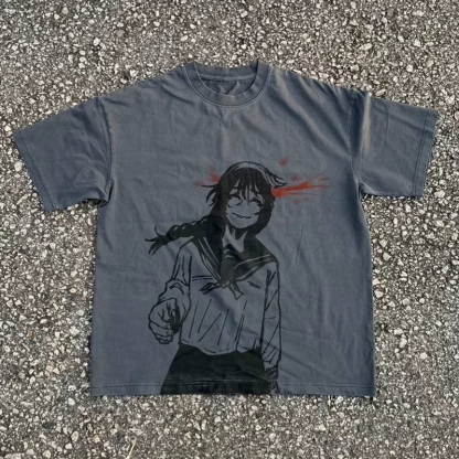 VINTAGE TEE丨Toji & Amanai shirt-JJK-AnimeClothe