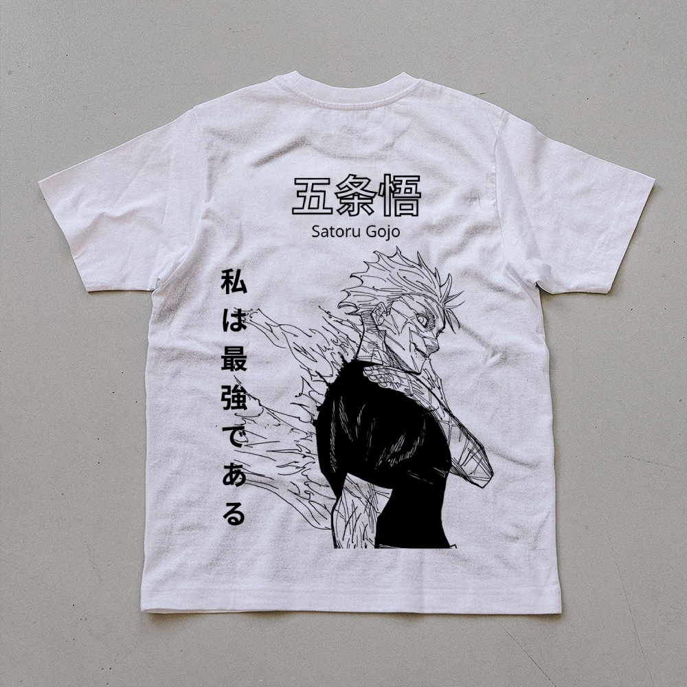 Unisex Oversized Anime Print T-Shirt-AnimeClothe