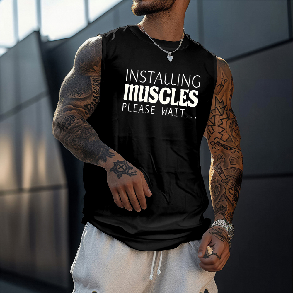 Men's Casual  Anime Printed Fitness Tank Top-AnimeClothe