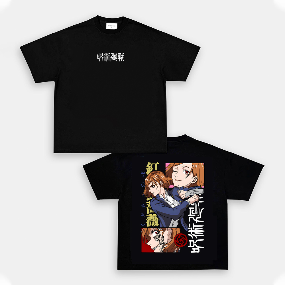 Oversized Unisex Anime Kugisaki Nobara Print T-Shirt-AnimeClothe