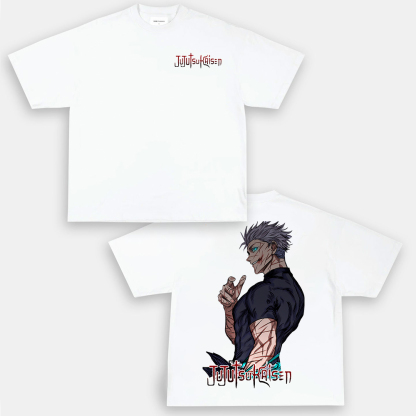 Oversized Unisex Anime Print T-Shirt-AnimeClothe