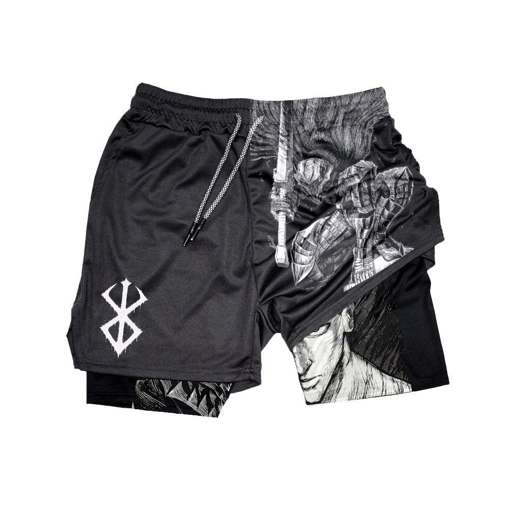Anime Performance Gym Shorts-AnimeClothe
