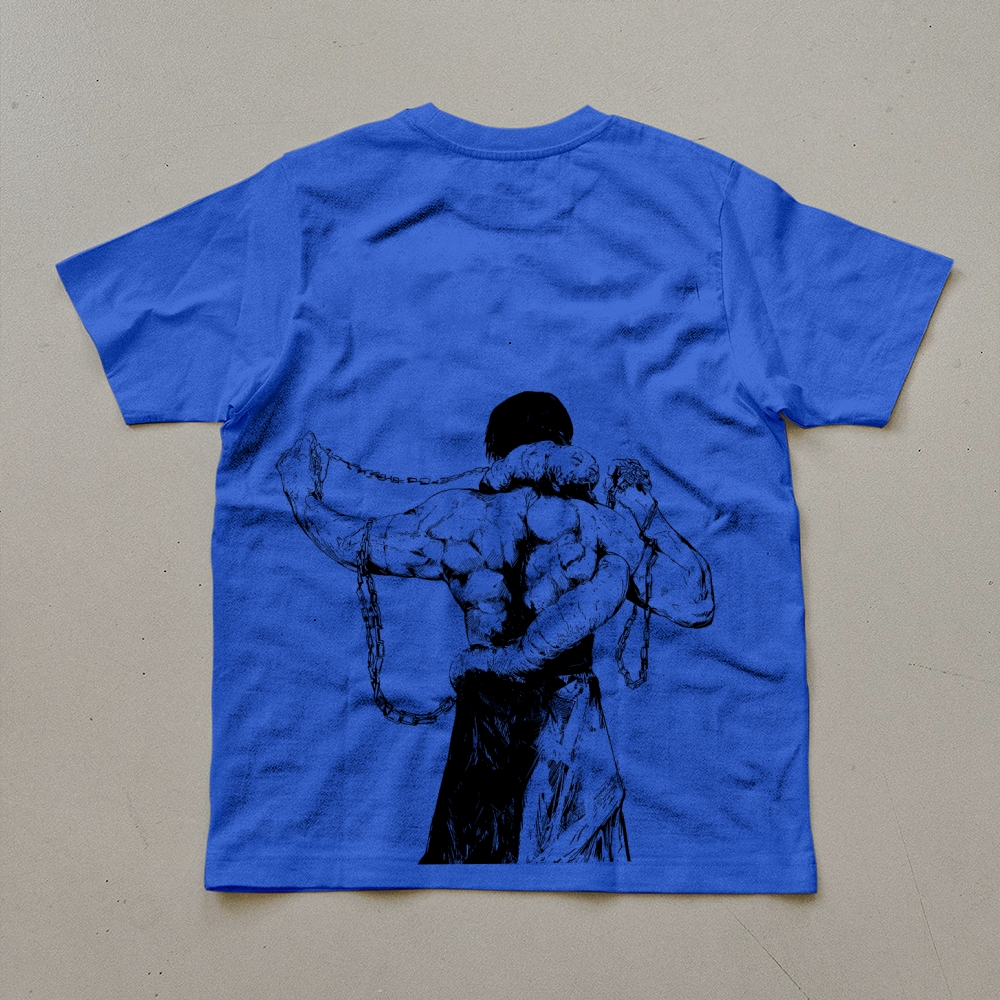 Unisex Oversized Anime Print T-Shirt-AnimeClothe