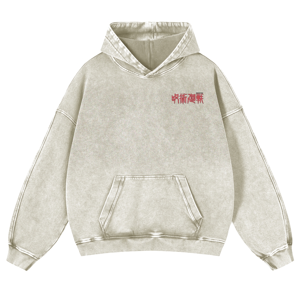 Vintage Washed Hoodie-AnimeClothe