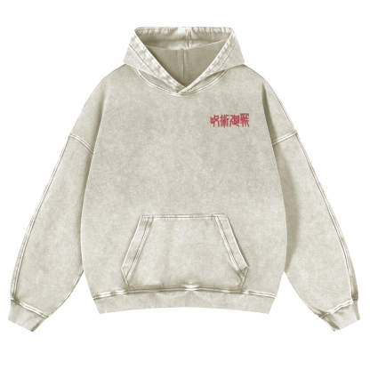 Vintage Washed Hoodie-AnimeClothe