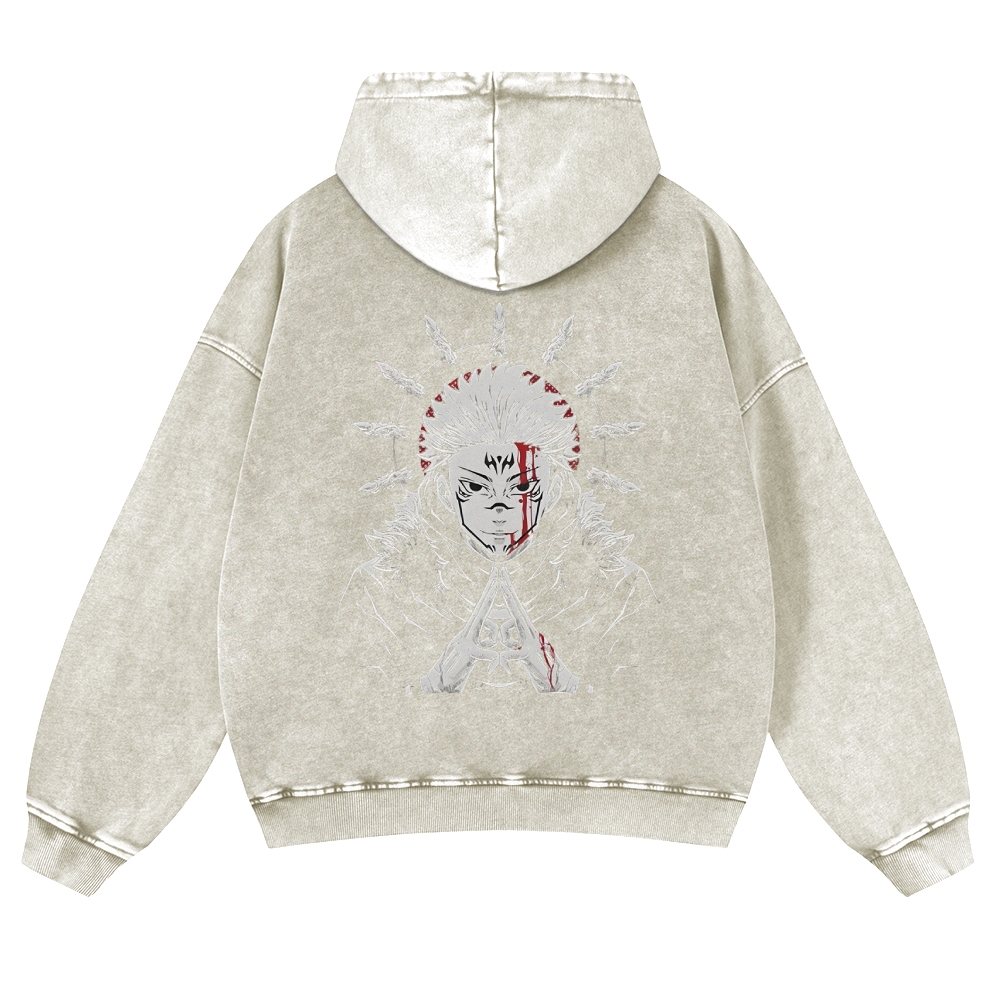 Vintage Washed Hoodie-AnimeClothe
