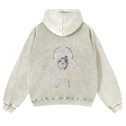Vintage Washed Hoodie-AnimeClothe