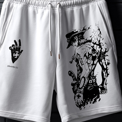 Stylish Graphic Print Shorts For Men-AnimeClothe
