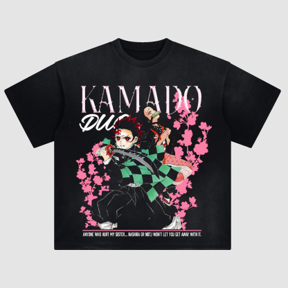 Unisex Fit ANIME Washed T-Shirt