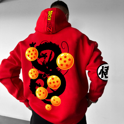 Unisex Anime Print  Casual Oversized Hoodie