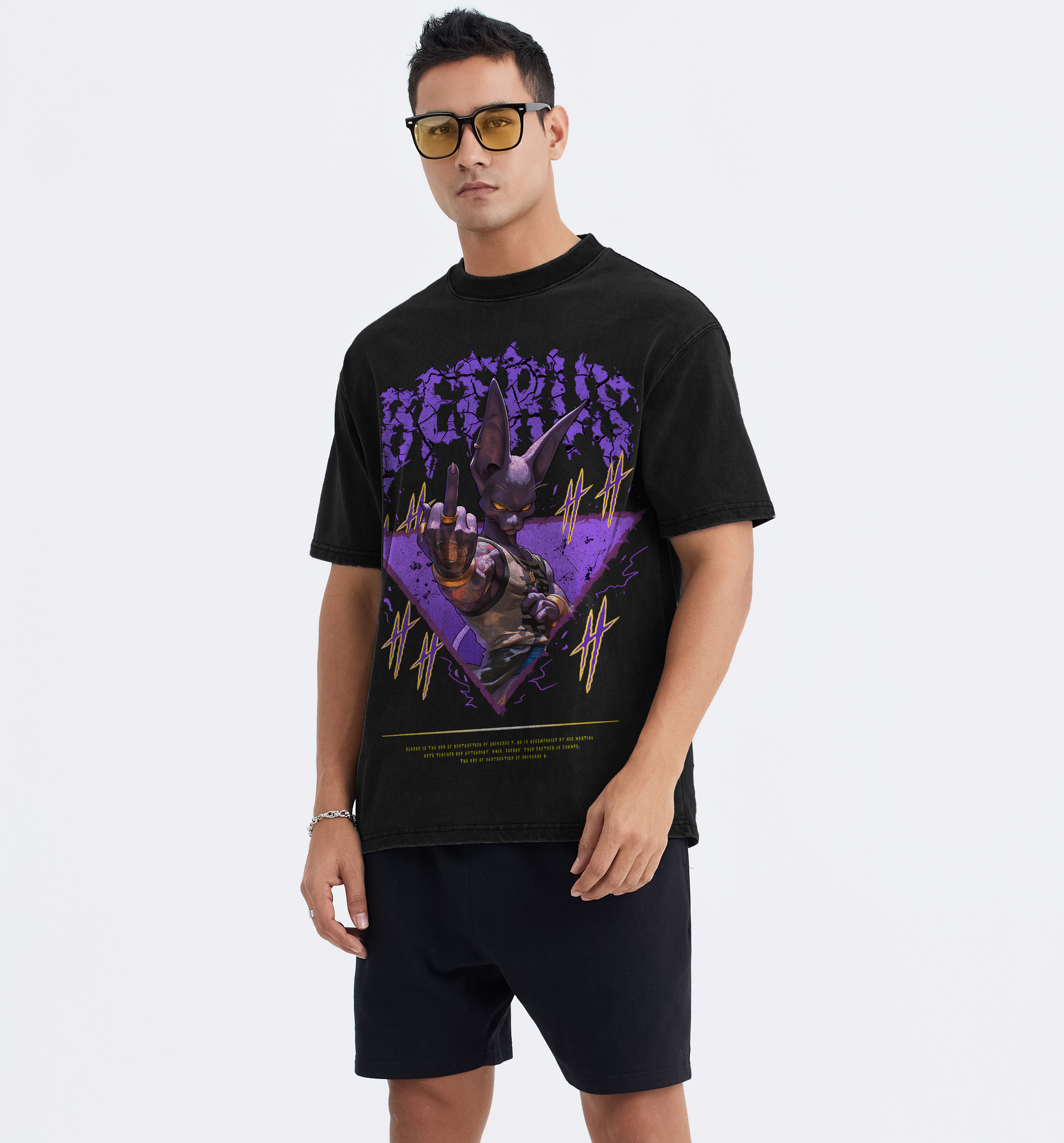 Dragon Ball Beerus Washed T-shirt