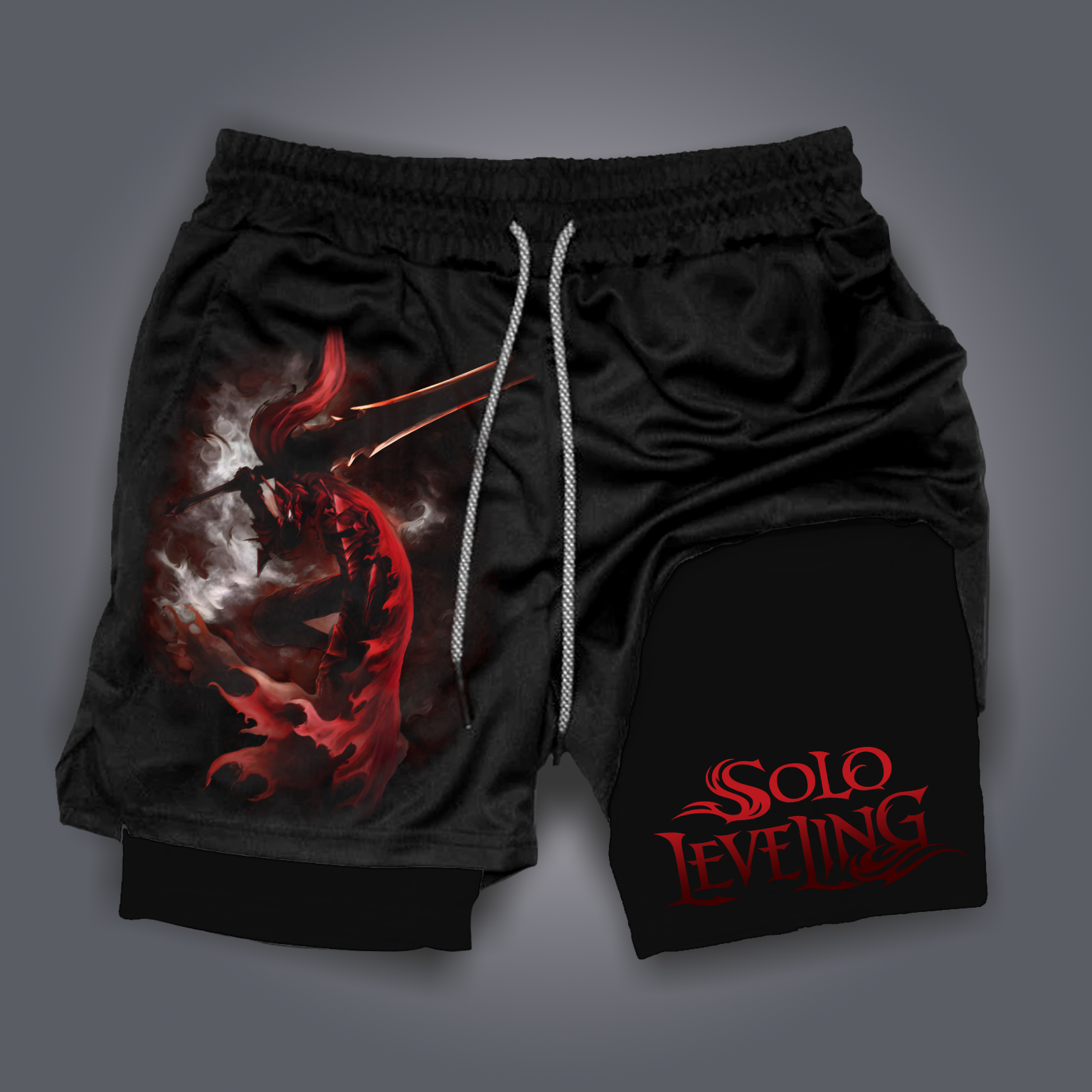 Unisex  “Solo Lveling” Casual Anime Streetwear Shorts-AnimeClothe