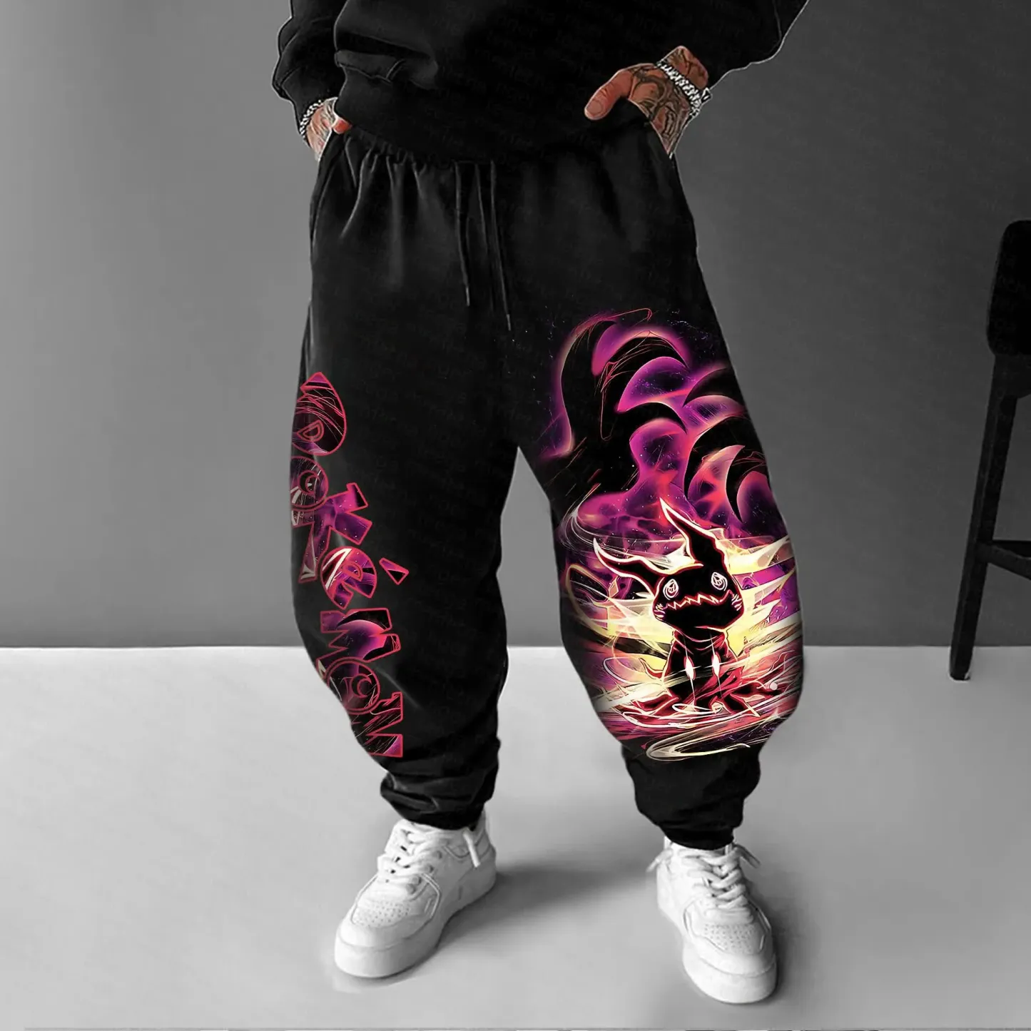 Unisex Casual Anime Streetwear Pants