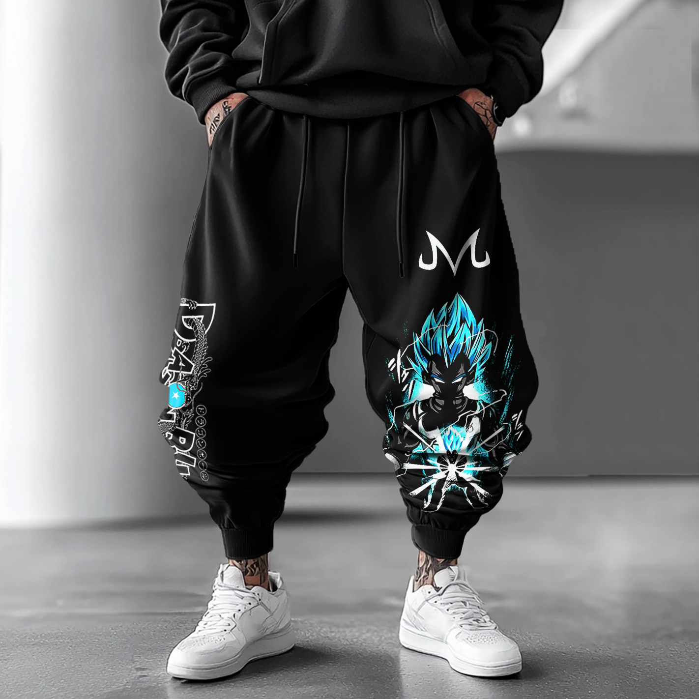Unisex Oversized Anime Harem Pants-AnimeClothe