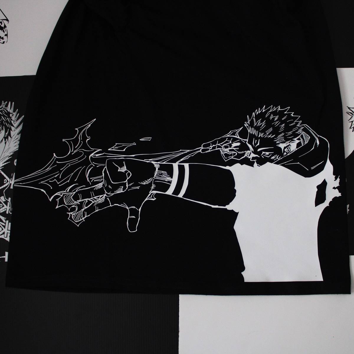 VINTAGE TEE丨Sukuna Tee-JJK-AnimeClothe