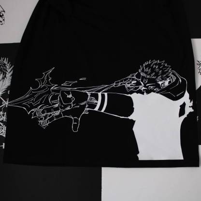 VINTAGE TEE丨Sukuna Tee-JJK-AnimeClothe